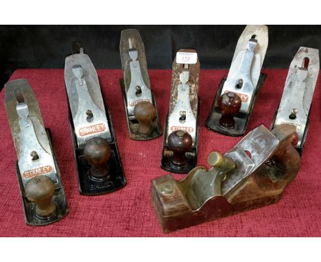 Spiers Ayr joiners plane together with 6 various Stanley & Acorn vintage joiners planes 