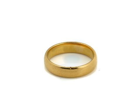 A 22CT GOLD PLAIN WEDDING RINGRing size N and a half, weight 5.7 gms