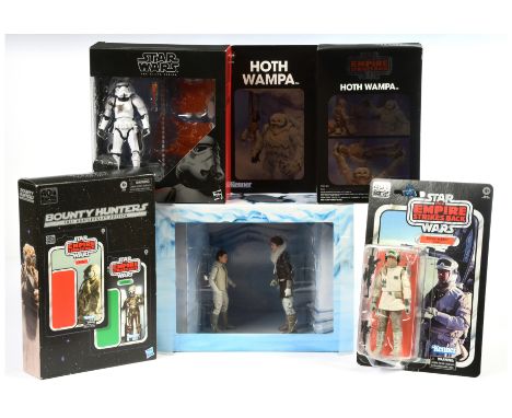 Hasbro Star Wars Black Series 6 inch SDCC Exclusive Princess Leia and Han Solo Hoth 2 Pack,&nbsp; "Kenner" Hoth Wampa, Stormt