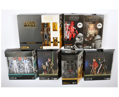 Hasbro Star Wars Black series 6 inch Deluxe Clone Wars Cad Bane &amp; Todo 360, Book of Boba Fett Cobb Vanth &amp; Cad Bane, 