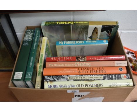A selection of fishing and hunting books