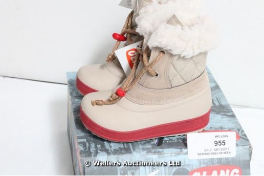 CHILDRENS OLANG APE BEIGE SNOW BOOTS Olang Ape Kids Snow Boots Olang