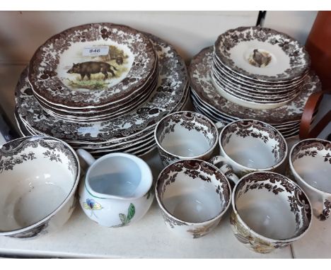 A selection of Royal Worcester Palissy Game Series dinnerware. 