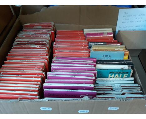 Appx 130 vintage OS Maps - 1940s to 1990s 