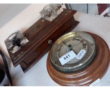 An inkstand and a barometer 
