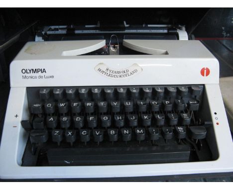 A portable Olympia Monica De Luxe typewriter 
