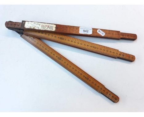 Vintage folding ruler 