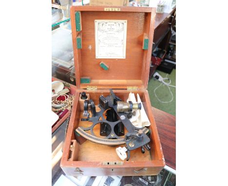 Boxed Kelvin &amp; Hughes Limited Sextant 