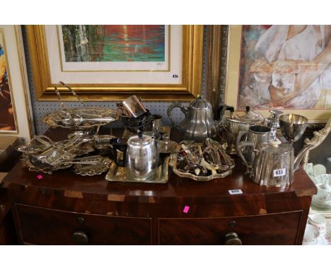 Large collection of assorted Silver Plated Flatware and Tableware 