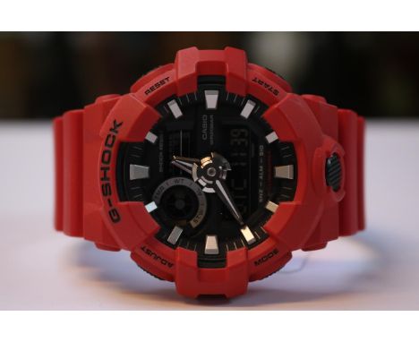 Gents Casio G Shock Red Watch GA - 700 