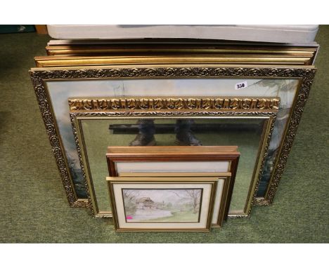 Collection of assorted Mirrors and prints to include Houghton Mill, St Ives Bridge etc.