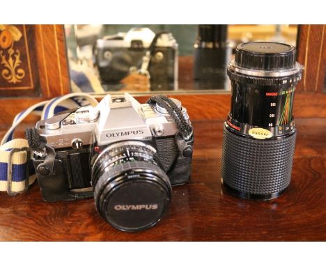 Olympus OM30 35mm Camera with Lens and Camera Bag 
