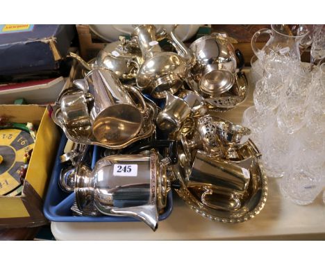 Large collection of Silver plated tableware and flatware 