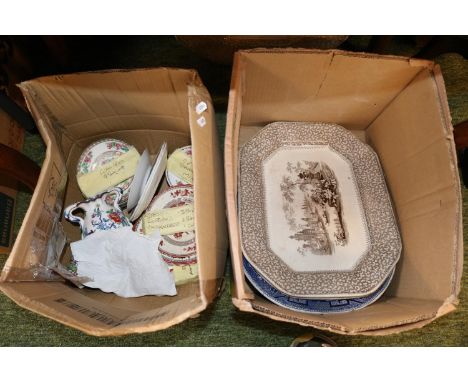 Collection of assorted ceramics to include Spode, Coalport, Crown Staffordshire etc.