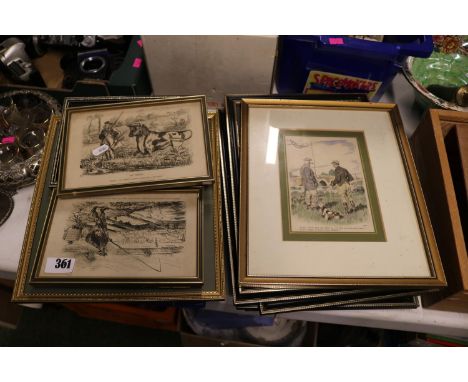 Collection of assorted Framed Pictures and prints mainly Fly Fishing related 