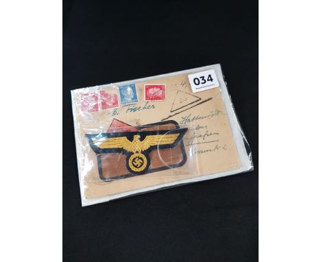 ORIGINAL THIRD REICH PATCH AND ENVELOPE