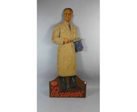 A Vintage Advertising Sign for Pexwear Overalls, 100cm High 
