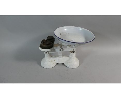 A Set of Kitchen Scales and Weights 