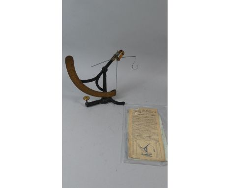 A Set of Brass Mounted Yarn and Cloth Scales with Instruction Leaflet by John Nesbitt Ltd, Manchester 