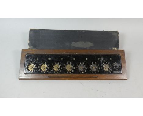 A Vintage Cased Desk Top Calculator by the Lightning Calculator Company Grand Rapids, Michigan, USA, 33cm Wide 