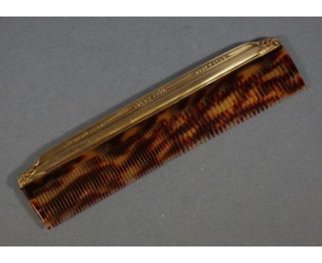 Early silver topped comb Marked "Birks sterling". L20cms approx