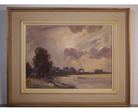 James R Jackson, (1882-1975) Evening Sky, Toukley oil on board, signed lower left, 28 by 39cm.
