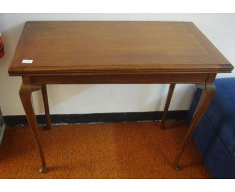 Vintage games table with fold over top, 91 x 50cm