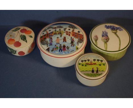 Four Villeroy & Boch trinket boxes