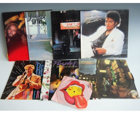 Approx 60 1960s and later vinyl records, to include David Bowie, The Bee Gees, Prince, Michael Jackson etc 