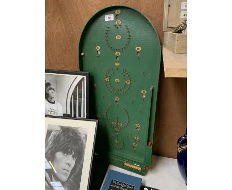 A VINTAGE BAGATELLE BOARD 