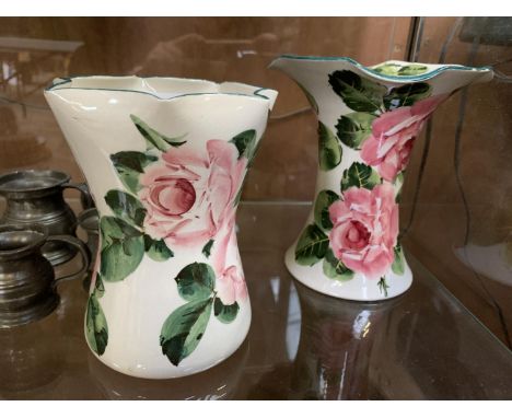 TWO WHEMYSS CERAMIC VASES 