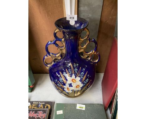 A ROYAL VIENNA A G HARLEY 1907 CERAMIC VASE 