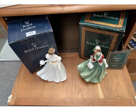 A ROYAL DOULTON 'CHRISTMAS DAY 2000' AND 'MARY' FIGURES 