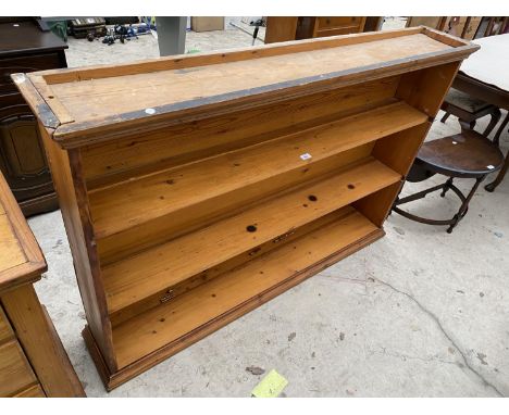 A PINE THREE TIER SHELF 