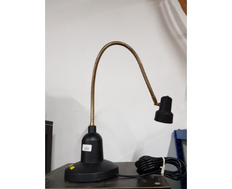 MODERN PLASTIC AND GILT READING LAMP