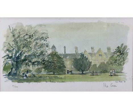 Hugh Casson (1910-1999): lithograph, Wadham College, Oxford, signed and numbered in pencil, 40x22cm