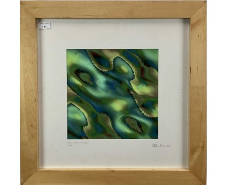Ben James Allen (Contemporary): lithograph, combined vapours I, numbered 1/250 and signed in pencil,29x29cm