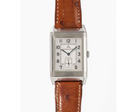 Jaeger LeCoultre "Reverso Grande Taille", um 2000Ref. 270.862. Edelstahl Gehäuse Nr. 1839793, 42x26 mm. Handaufzug Cal. Versi