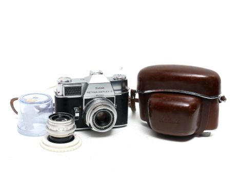 A Kodak Retina Reflex III Camera, with Schneider Retina-Xenar f/2.8 50mm and Schneider Retina-Tele-Arton f/4 85mm lenses, in 