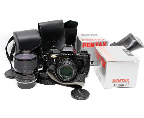 Pentax LX Camera, with an f/1.4 50mm lens and other items