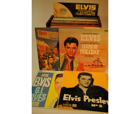 Elvis Presley,  approx forty albums including Elvis No 2 HMV sleeve only, various years and conditions