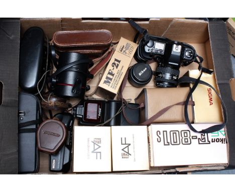 Nikon F801 Camera, with Nikon lenses and other items (a lot)