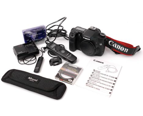A Canon EOS 40D Digital SLR Body, together with TC-80N3 timer remote controller, charger and other various accessories, camer