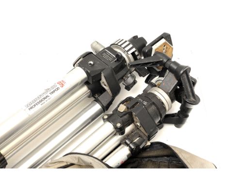 A Manfrotto ART 075 Tripod, together with Manfrotto 055, both with heads (2)