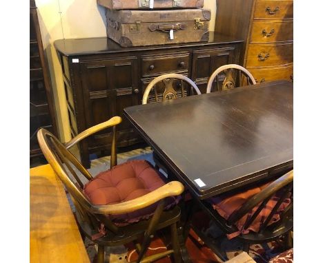 20TH CENTURY ERCOL DRESSER, along with a dining table and six chairs