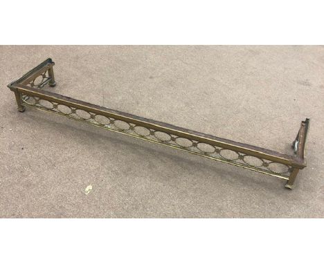 20TH CENTURY BRASS FIRE FENDER