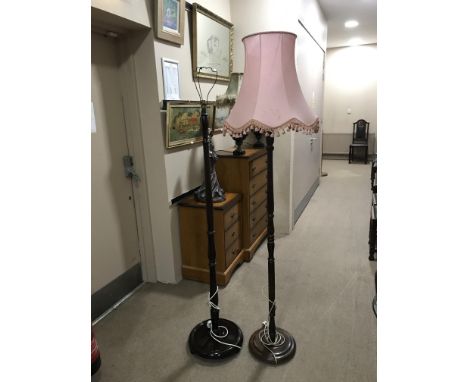 STANDARD LAMP WITH SHADE, along with another standard lamp (2)