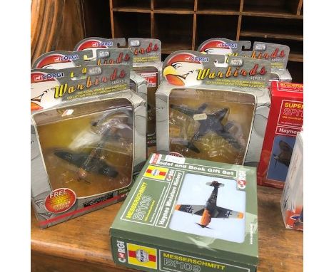 COLLECTION OF MODEL PLANES, including corgi 'War Birds', in original boxes and some paper planes