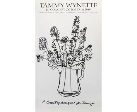 TOM WESSELMANN (USA 1931 - 2004) COUNTRY BOUQUET WITH DELPHINIUM (FOR TAMMY) silkscreen on paper, signed 94cm x 65cm Unframed