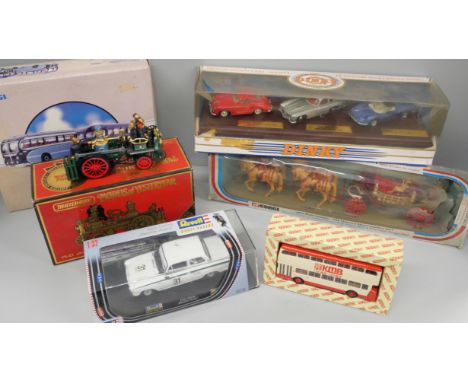 Corgi, Dinky and Matchbox die-cast models, 1902 State Landau, Silver Jubilee 1977, Classic Sports cars, Series 1, etc. (7)